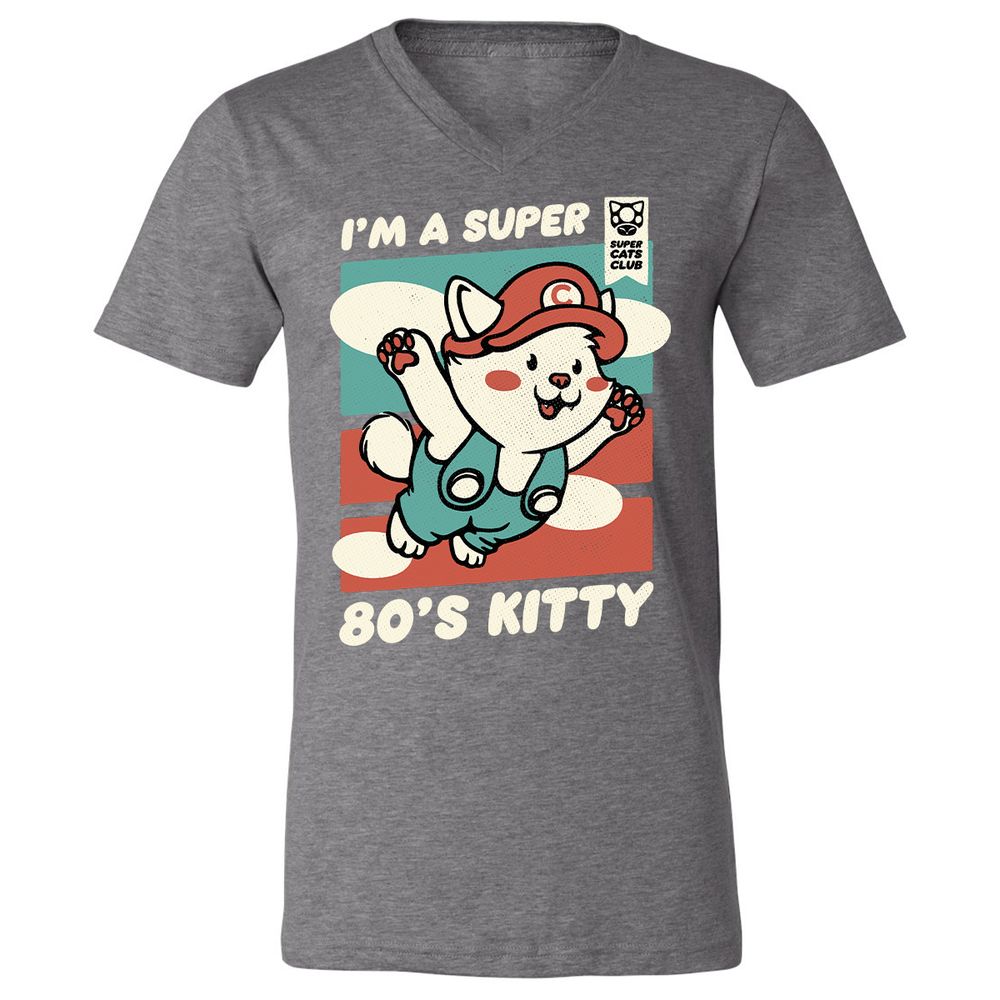 Unisex V-Neck T-Shirt - TG77YGVV - Deep Heather - 13