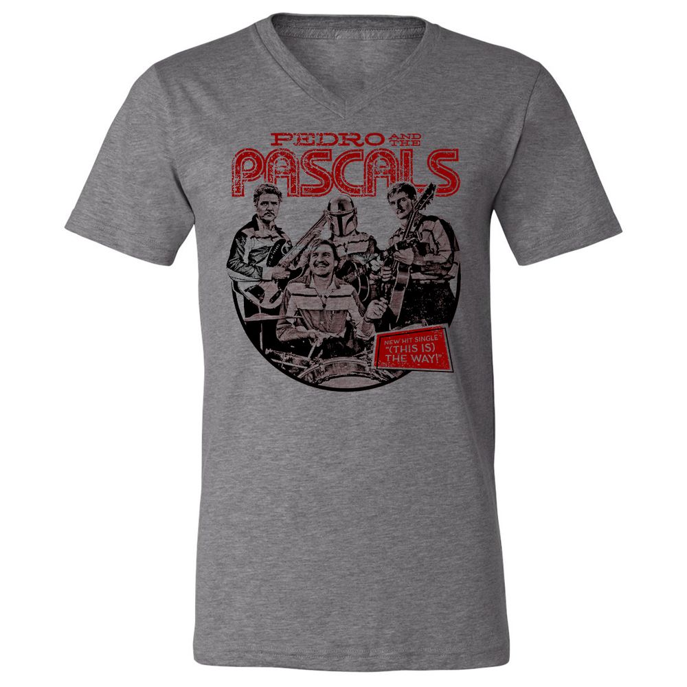 Unisex V-Neck T-Shirt - EWF1U8BL - Deep Heather - 13