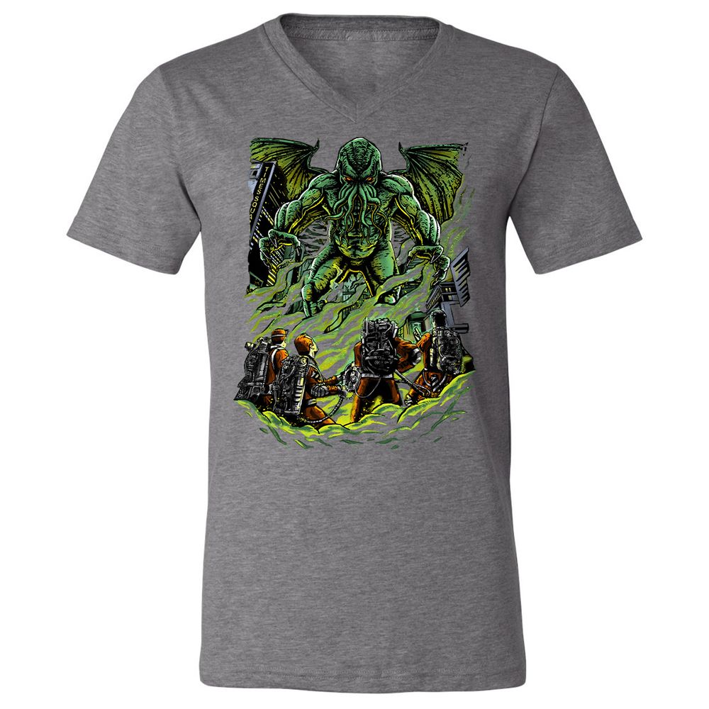 Unisex V-Neck T-Shirt - U43HSAM4 - Deep Heather - 13