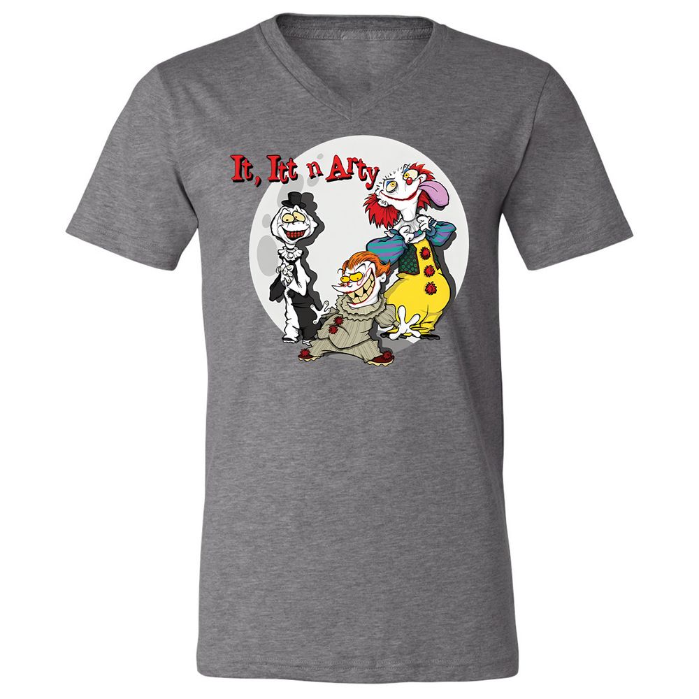 Unisex V-Neck T-Shirt - 2QXVT9FX - Deep Heather - 13