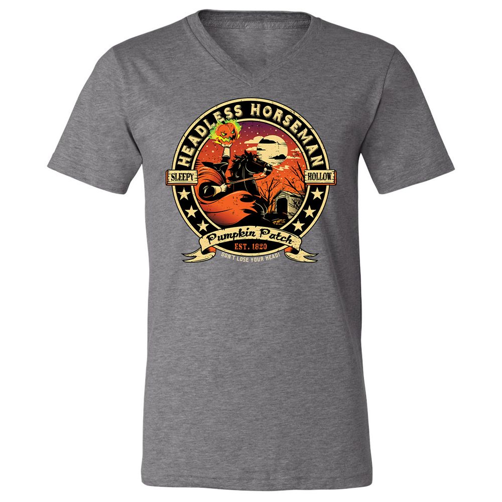 Unisex V-Neck T-Shirt - K6WETU45 - Deep Heather - 13
