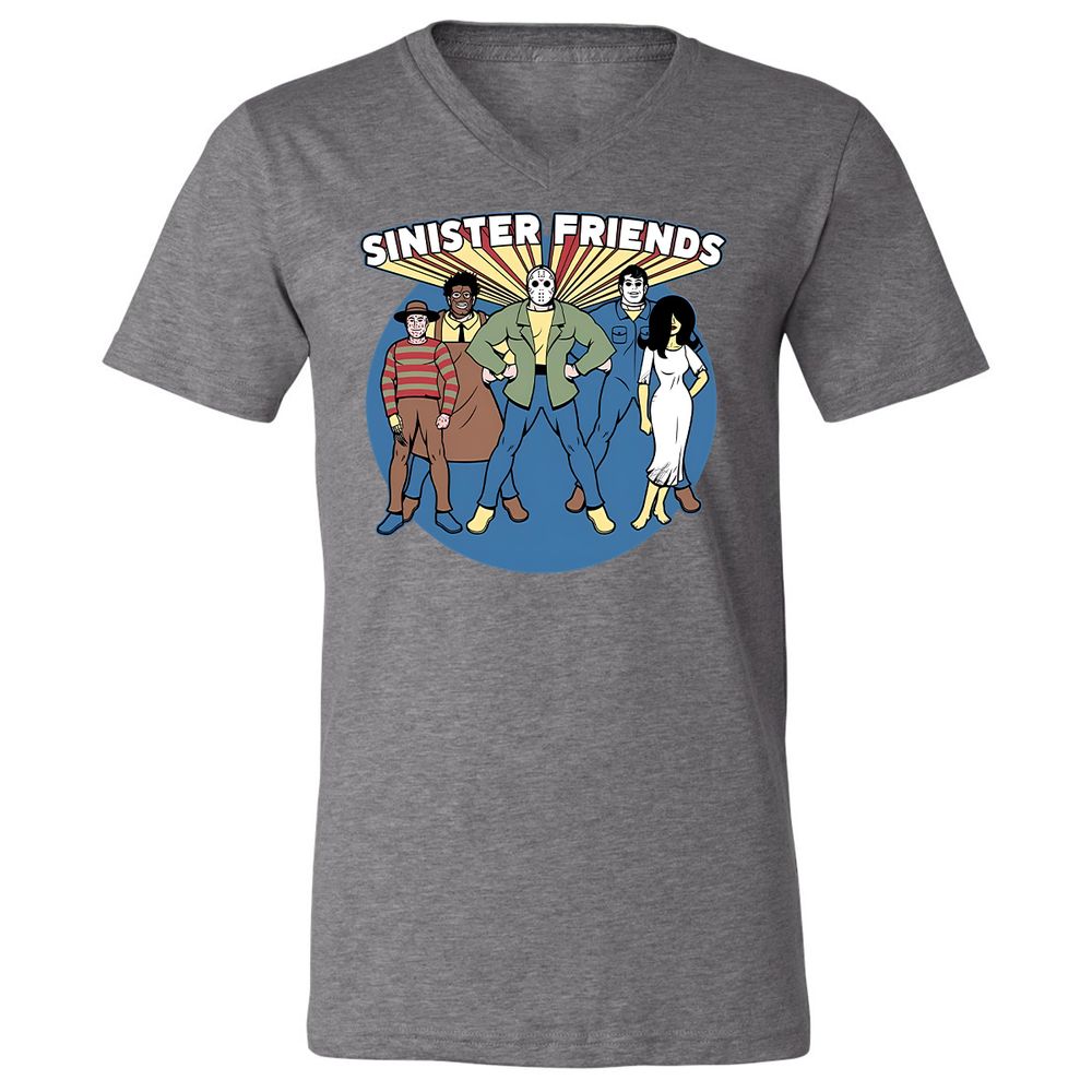 Unisex V-Neck T-Shirt - G5KAX15X - Deep Heather - 13