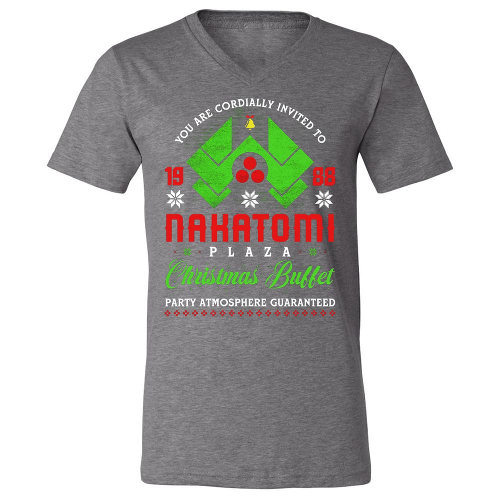 Unisex V-Neck T-Shirt - VSJDBJVV - Deep Heather - 13