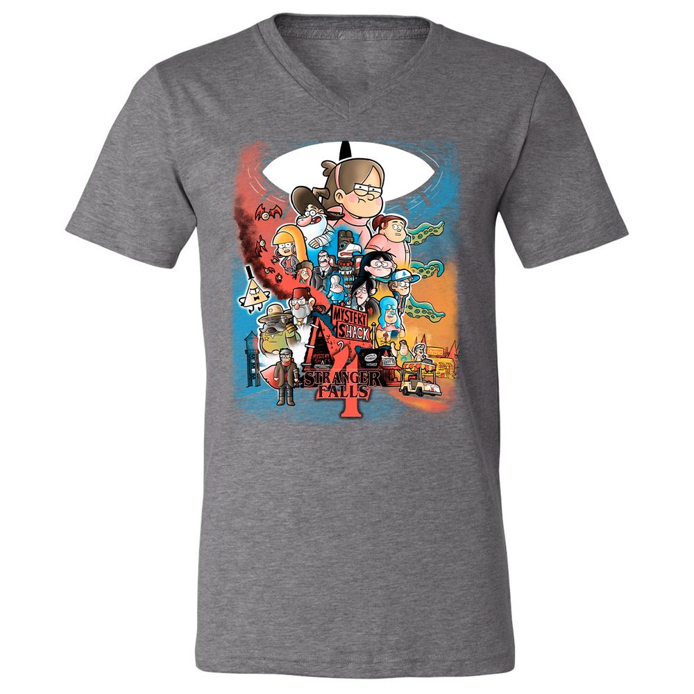 Unisex V-Neck T-Shirt - GCFG8GLY - Deep Heather - 13