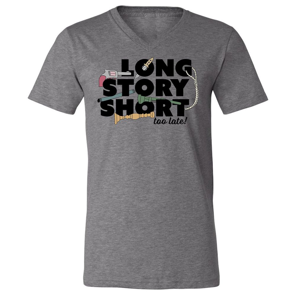 Unisex V-Neck T-Shirt - 11D8ZMA8 - Deep Heather - 13