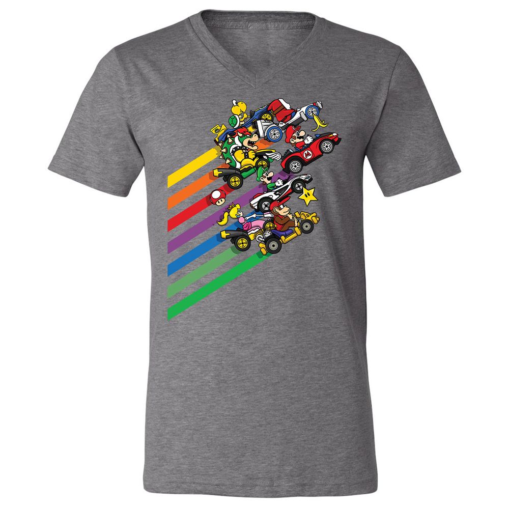 Unisex V-Neck T-Shirt - FB6G6S4G - Deep Heather - 13