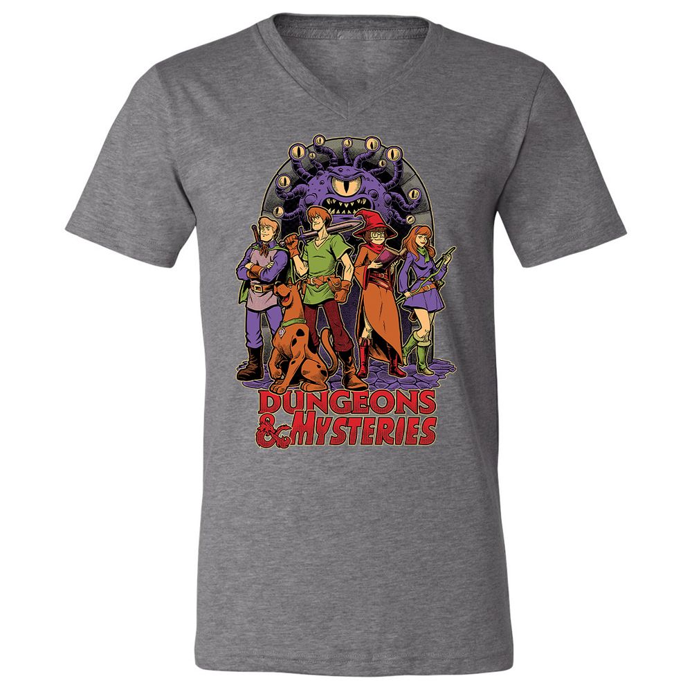 Unisex V-Neck T-Shirt - 8NA6RN17 - Deep Heather - 13