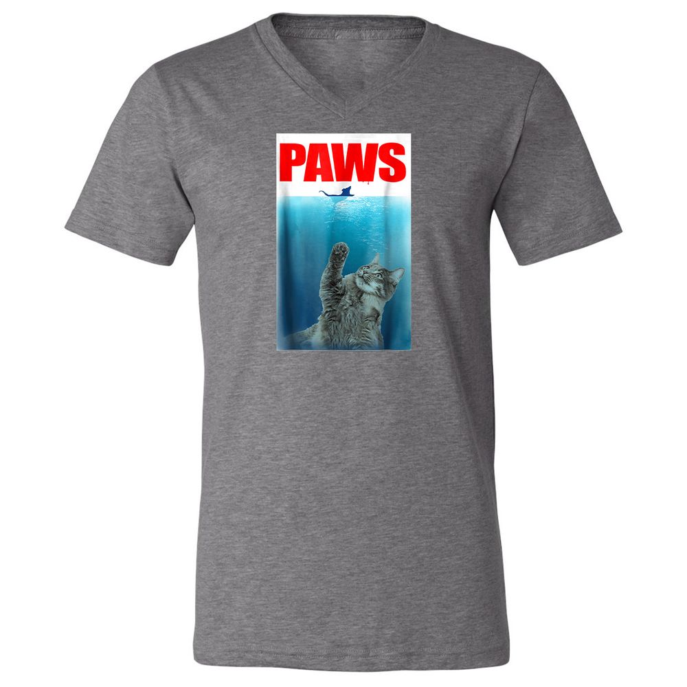 Unisex V-Neck T-Shirt - XHBJMDD7 - Deep Heather - 13