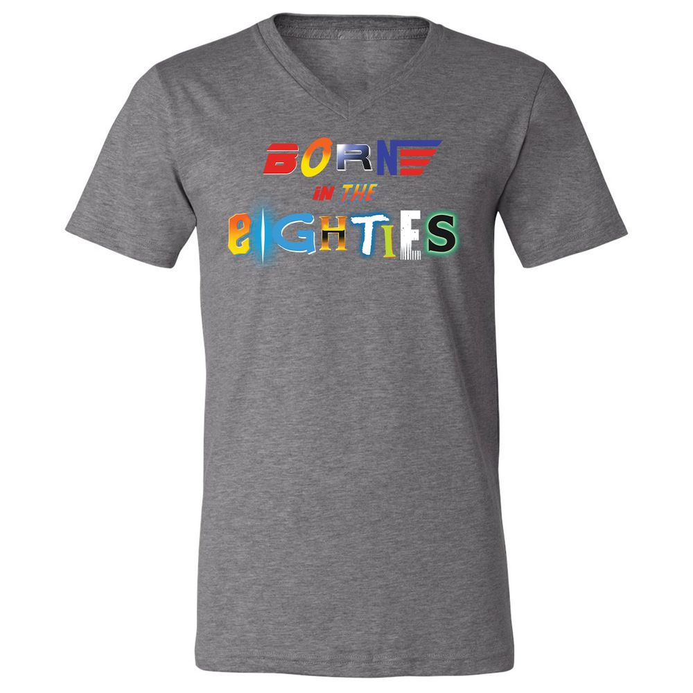 Unisex V-Neck T-Shirt - 92PDAUDL - Deep Heather - 13