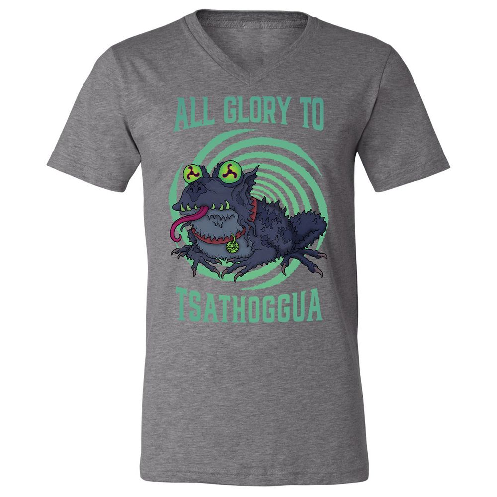 Unisex V-Neck T-Shirt - 2R1FEV9B - Deep Heather - 13
