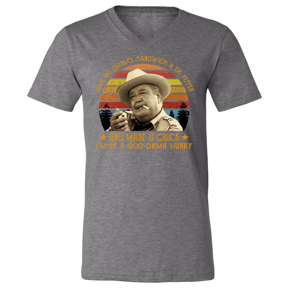 Unisex V-Neck T-Shirt - BC1VNWB1 - Deep Heather - 13