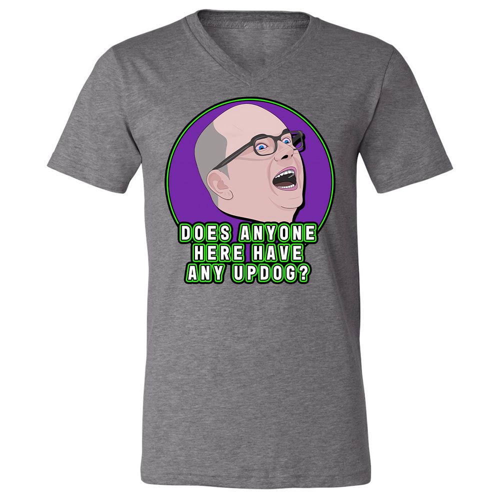 Unisex V-Neck T-Shirt - AHR15F8X - Deep Heather - 13