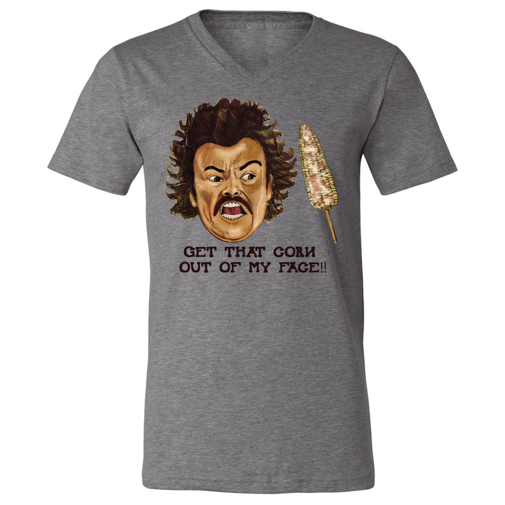 Unisex V-Neck T-Shirt - 6ZWCZHBY - Deep Heather - 13