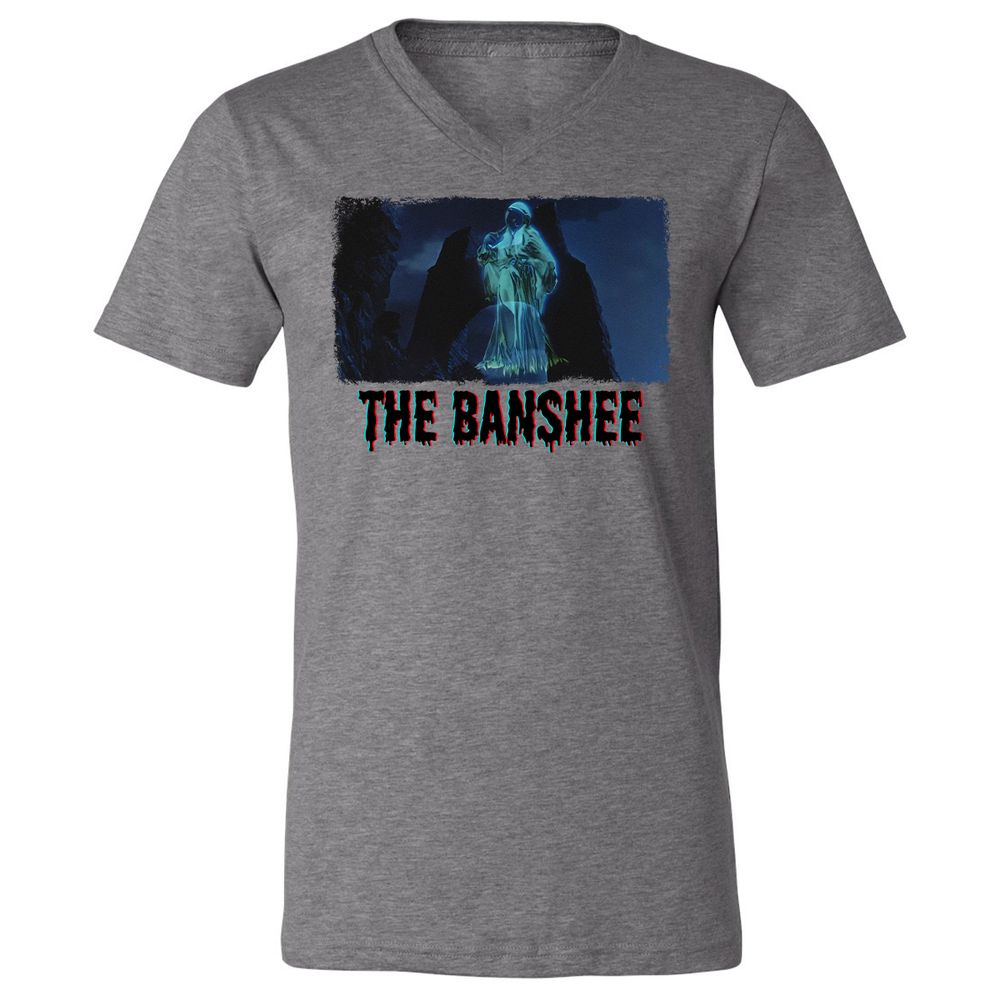 Unisex V-Neck T-Shirt - L3GJDTUJ - Deep Heather - 13