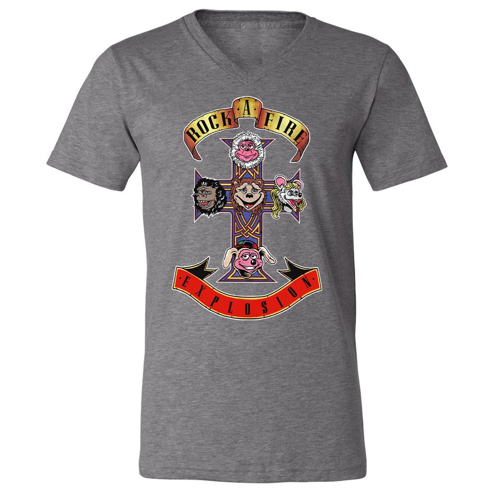 Unisex V-Neck T-Shirt - A41CELKZ - Deep Heather - 13
