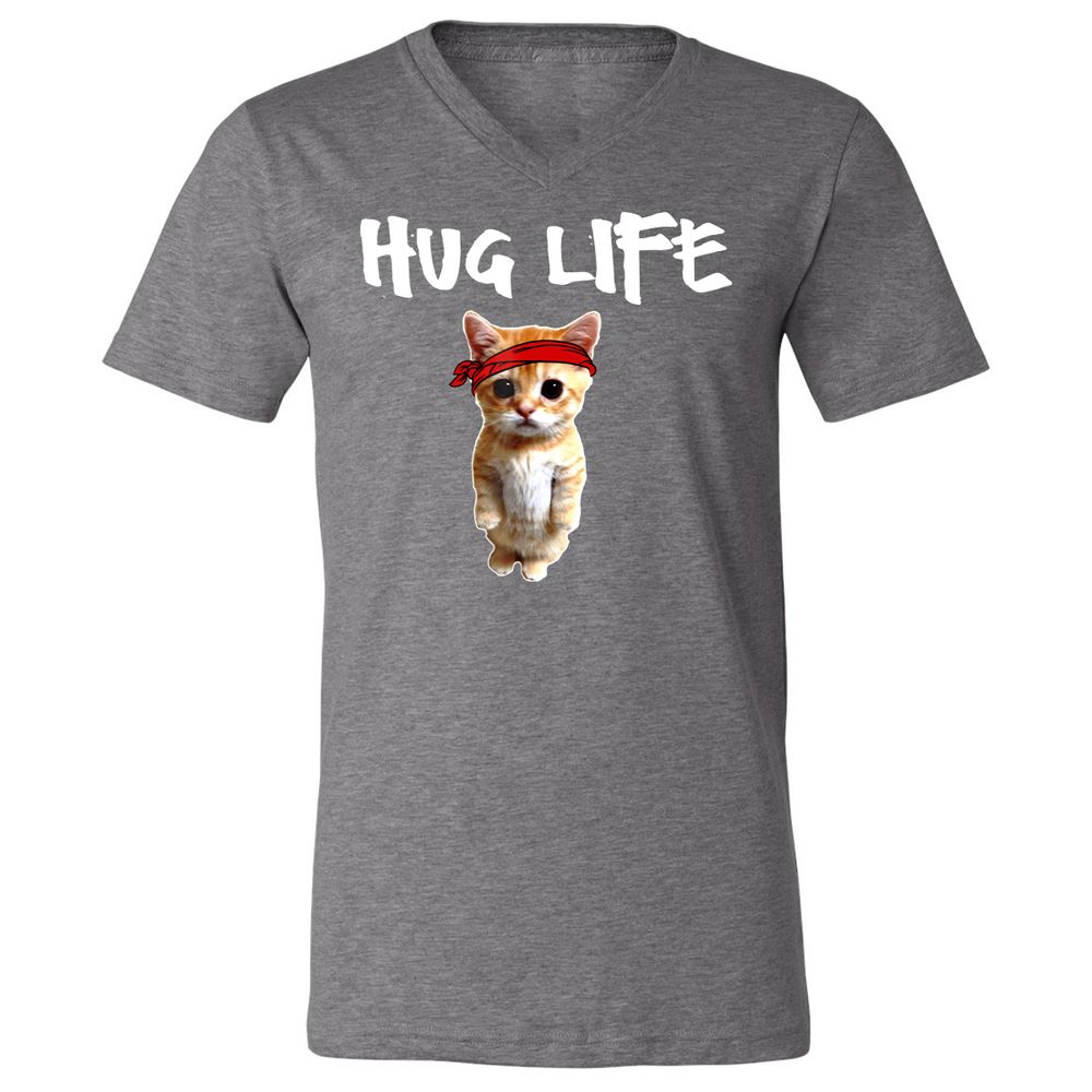 Unisex V-Neck T-Shirt - DQL19X25 - Deep Heather - 13