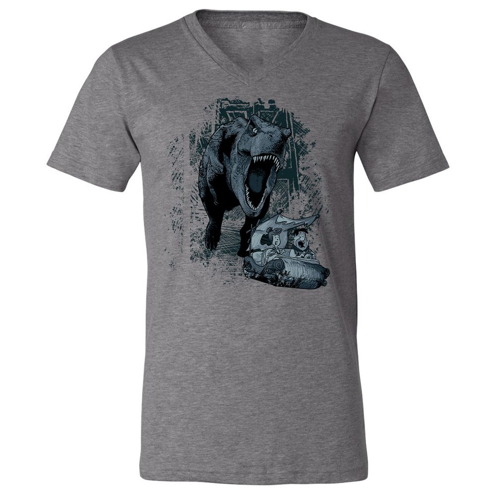 Unisex V-Neck T-Shirt - JED8Y4XD - Deep Heather - 13