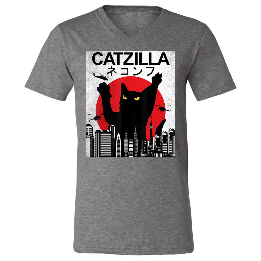 Unisex V-Neck T-Shirt - 2BFVWVVV - Deep Heather - 13