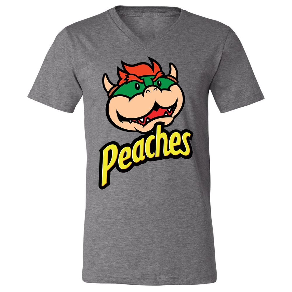 Unisex V-Neck T-Shirt - NE9RVFNF - Deep Heather - 13