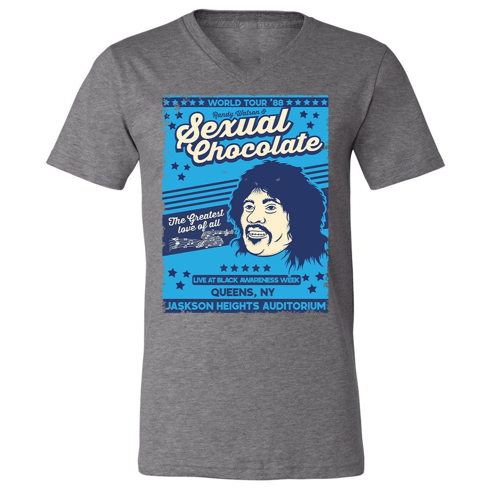 Unisex V-Neck T-Shirt - YM7GA5E7 - Deep Heather - 13
