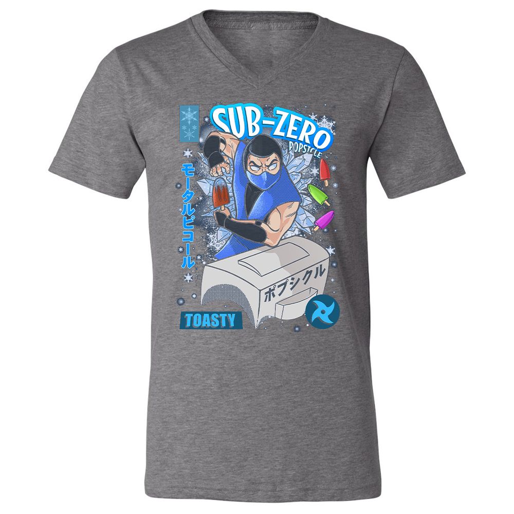 Unisex V-Neck T-Shirt - QT8JKQQ1 - Deep Heather - 13