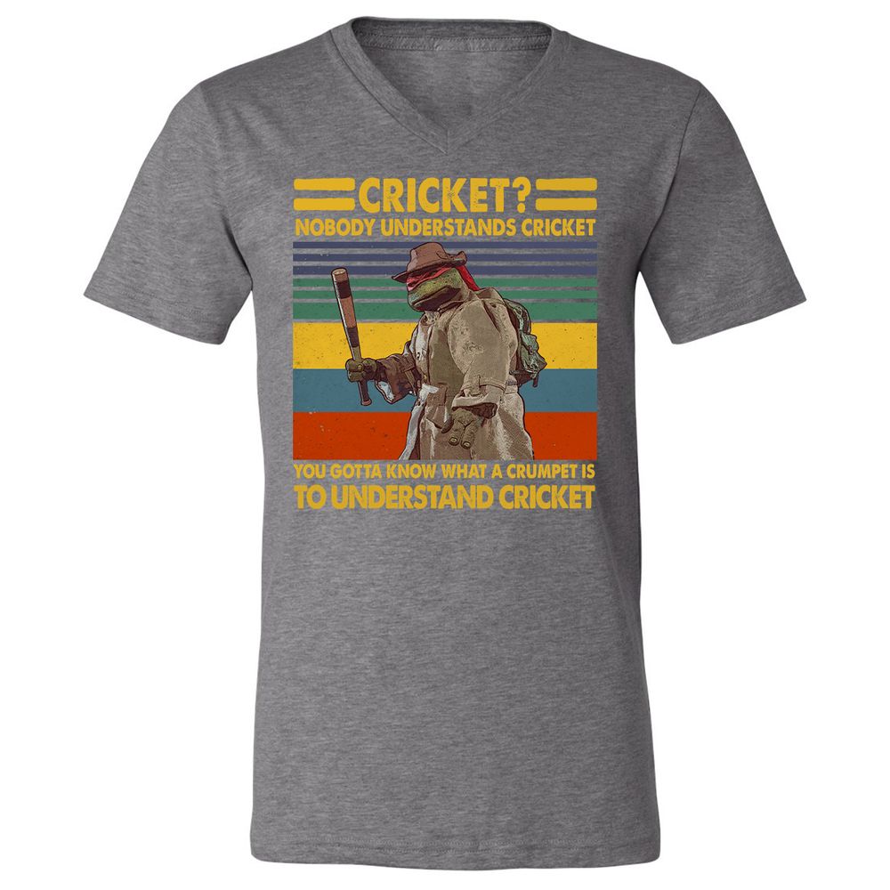 Unisex V-Neck T-Shirt - NVGAM4PP - Deep Heather - 13