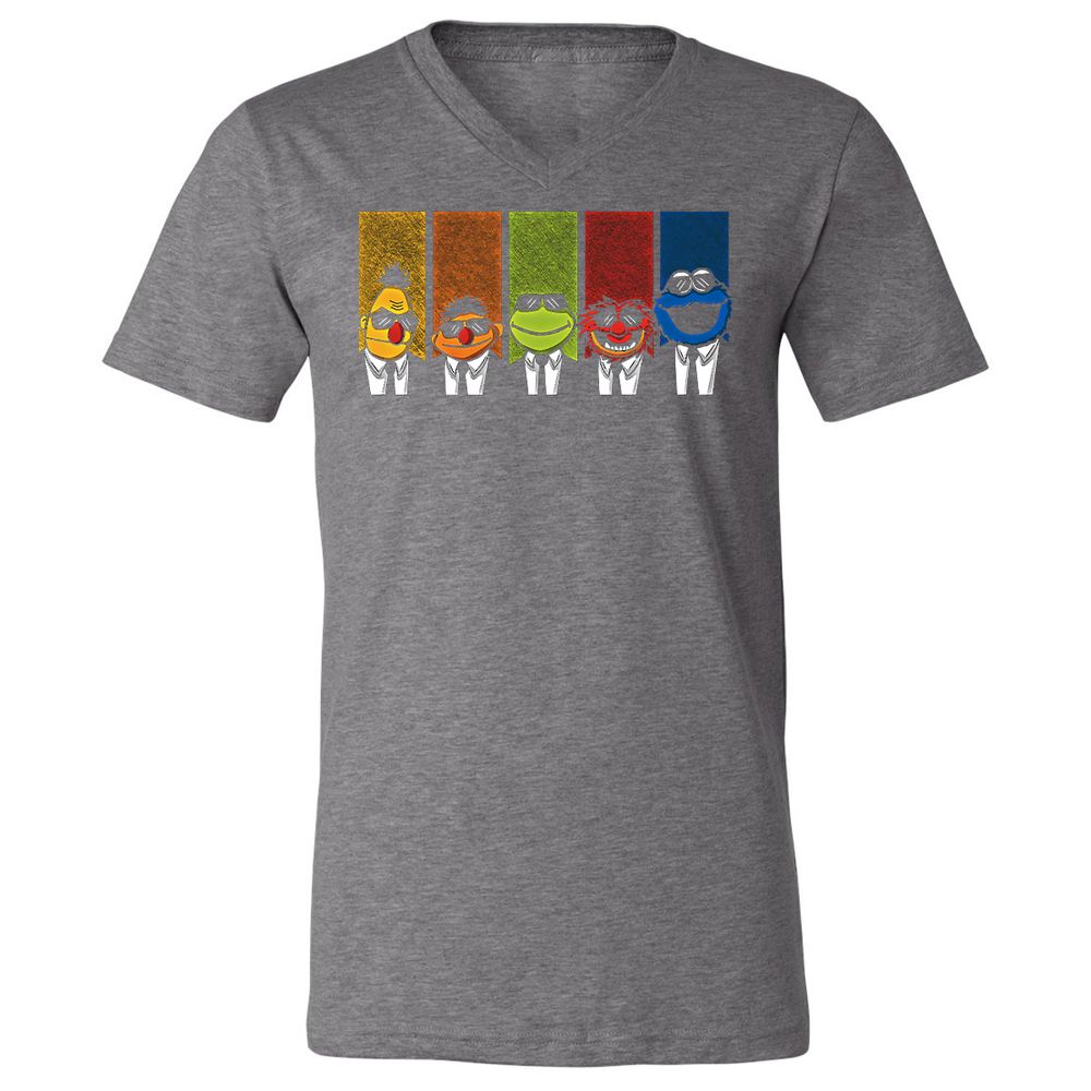 Unisex V-Neck T-Shirt - G3QMUQBH - Deep Heather - 13