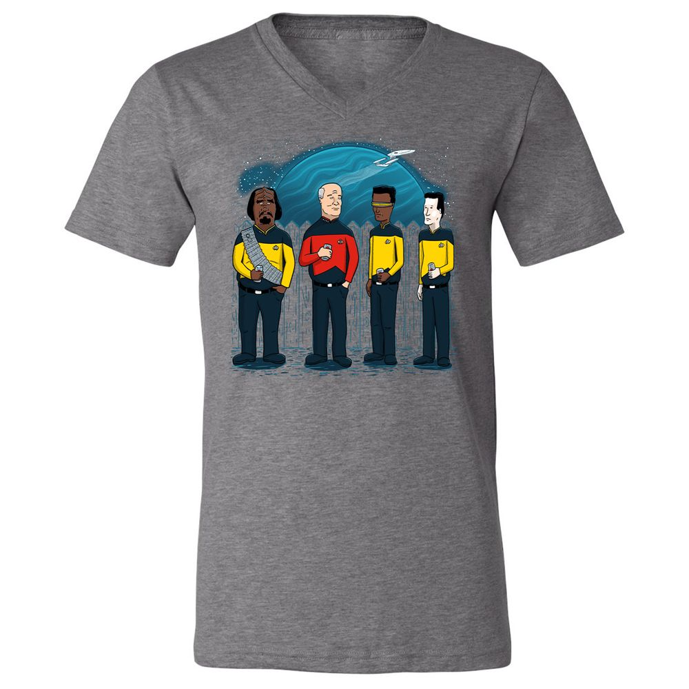 Unisex V-Neck T-Shirt - 5TUAWP2X - Deep Heather - 13