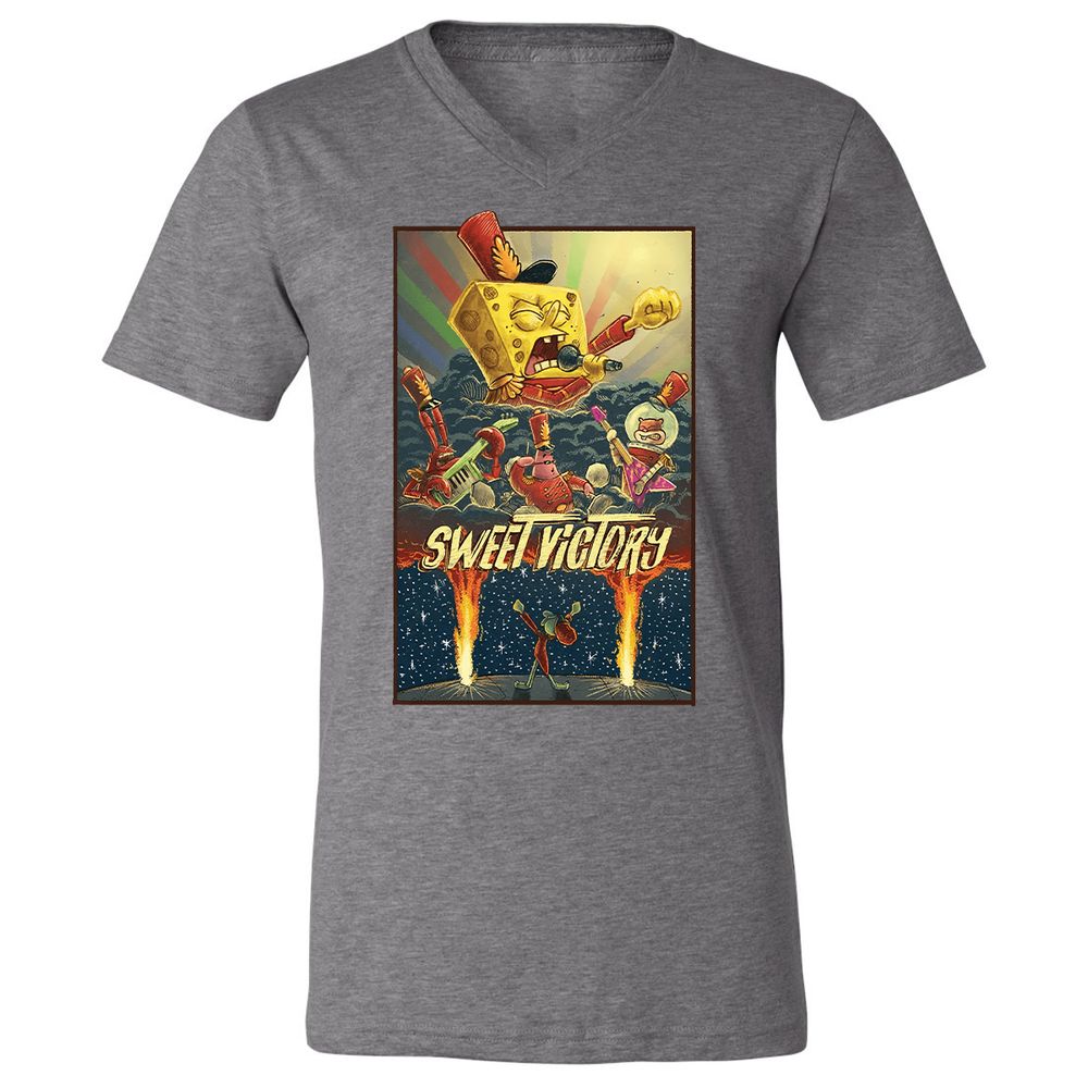 Unisex V-Neck T-Shirt - 7EN55EWS - Deep Heather - 13