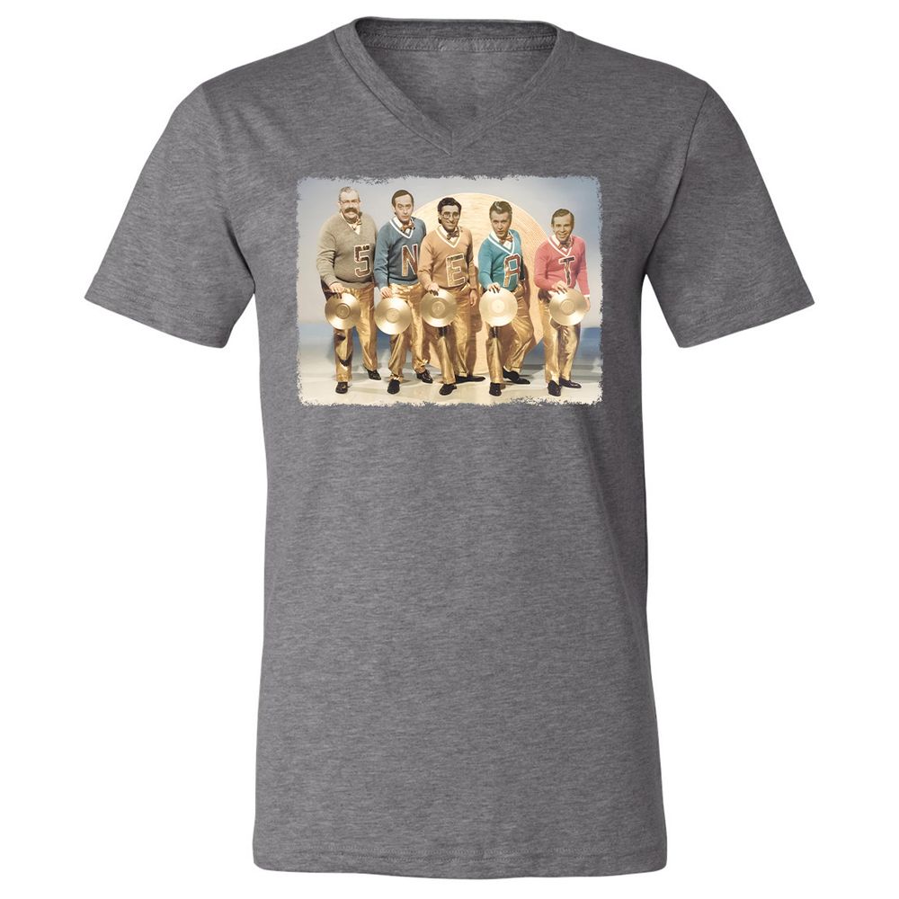 Unisex V-Neck T-Shirt - CCT5EZXX - Deep Heather - 13