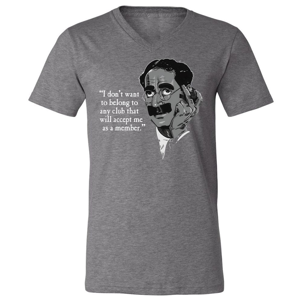 Unisex V-Neck T-Shirt - 9YLF2D9P - Deep Heather - 13