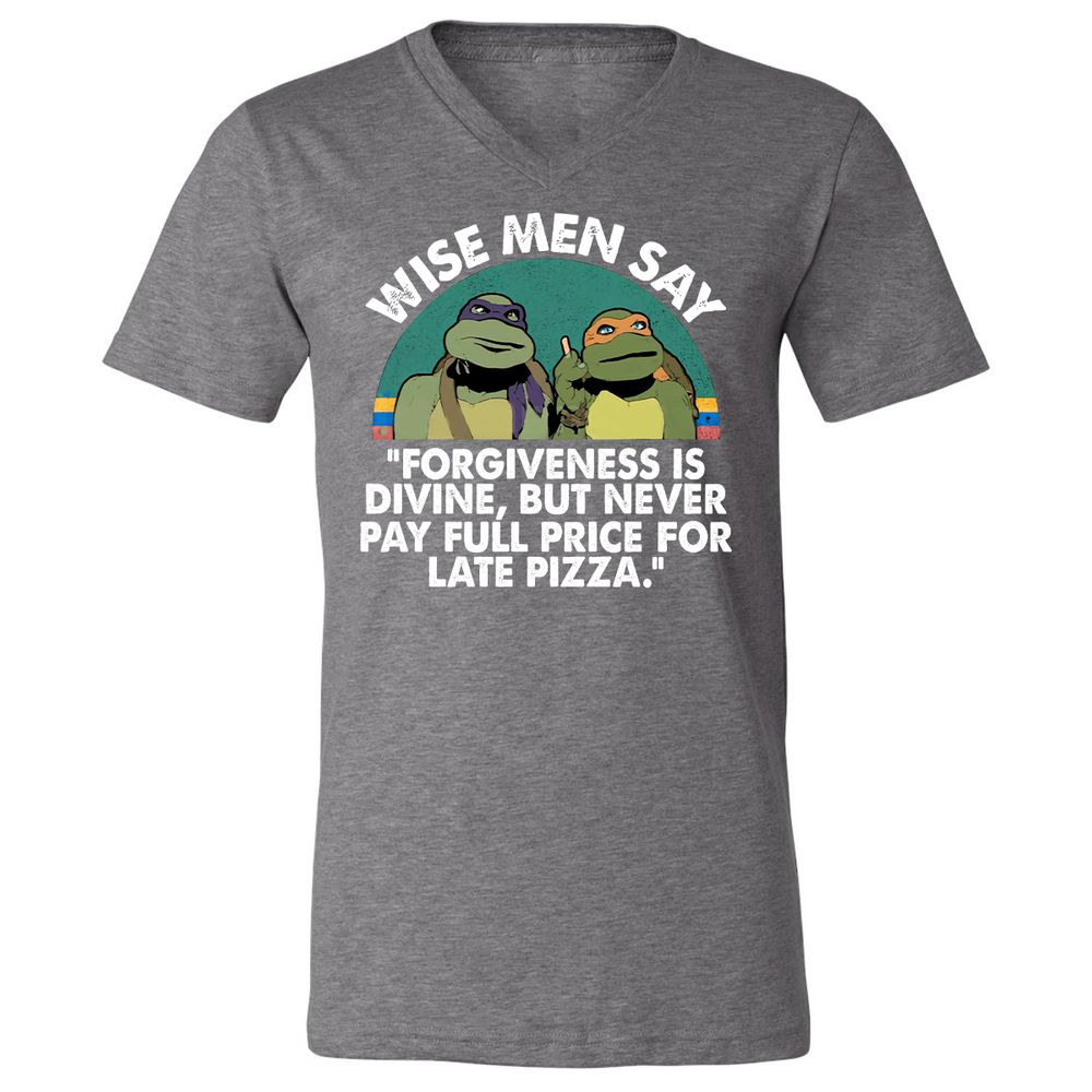 Unisex V-Neck T-Shirt - JET29G31 - Deep Heather - 13