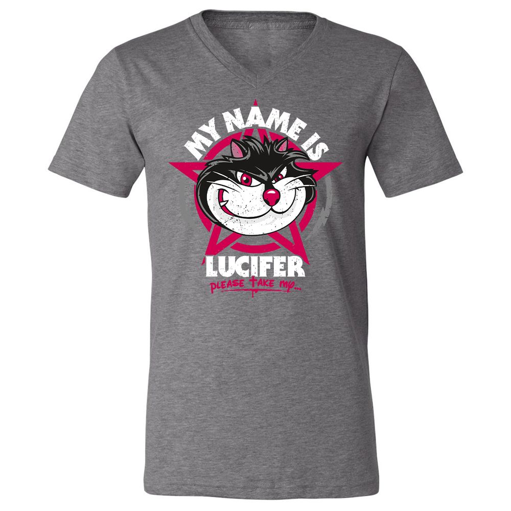 Unisex V-Neck T-Shirt - V83DPE7B - Deep Heather - 13
