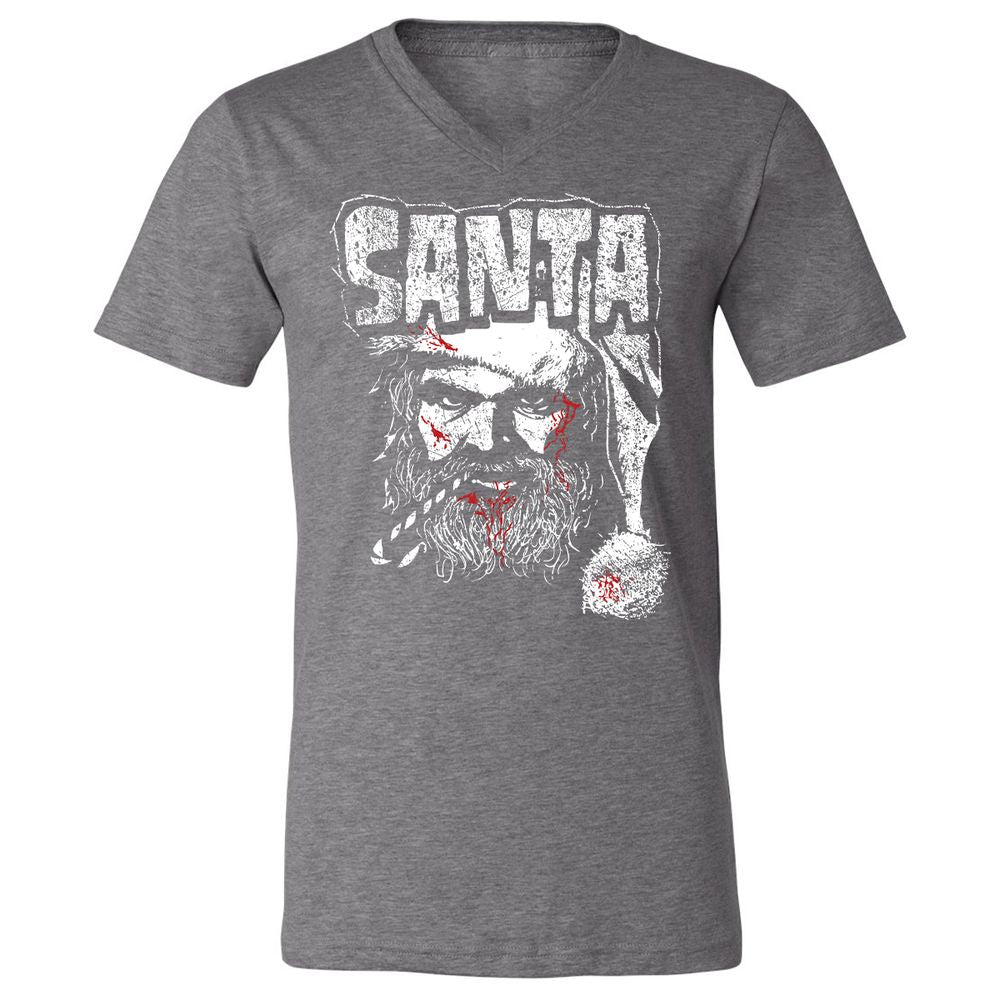 Unisex V-Neck T-Shirt - AT6QF4TE - Deep Heather - 13