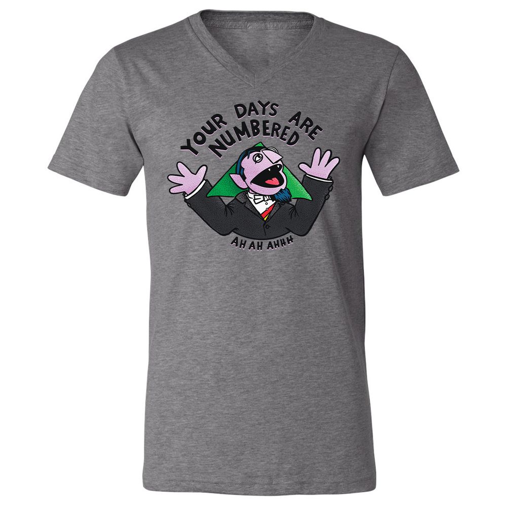Unisex V-Neck T-Shirt - GC3J2AXV - Deep Heather - 13