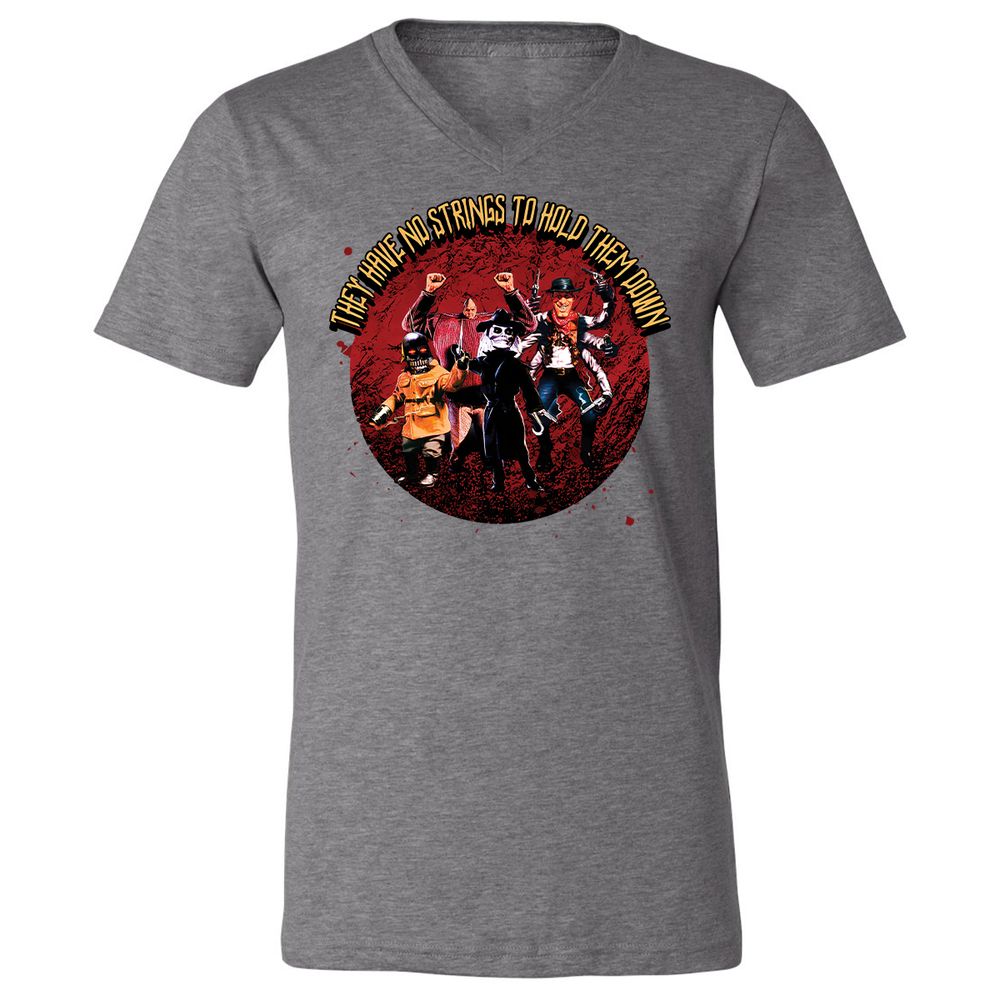 Unisex V-Neck T-Shirt - 3V26T4DZ - Deep Heather - 13