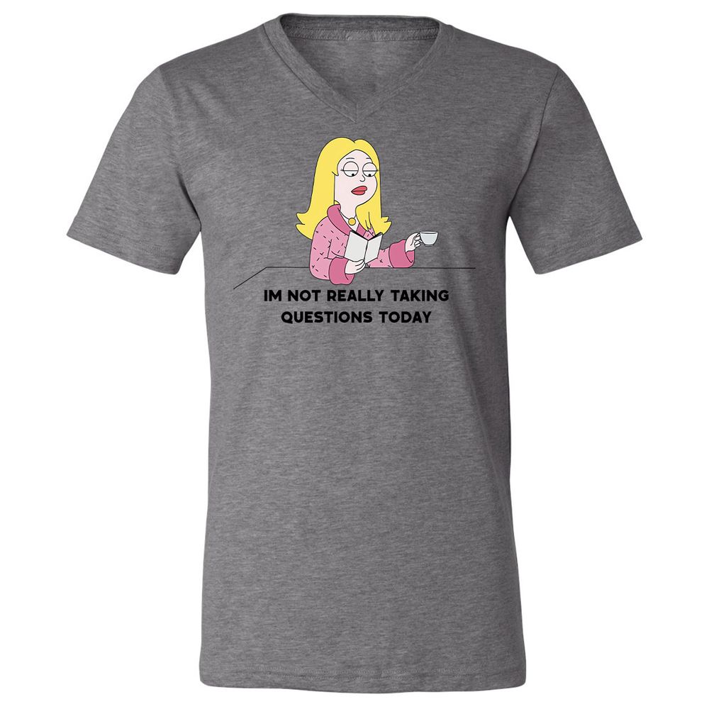 Unisex V-Neck T-Shirt - Z261ZKDU - Deep Heather - 13