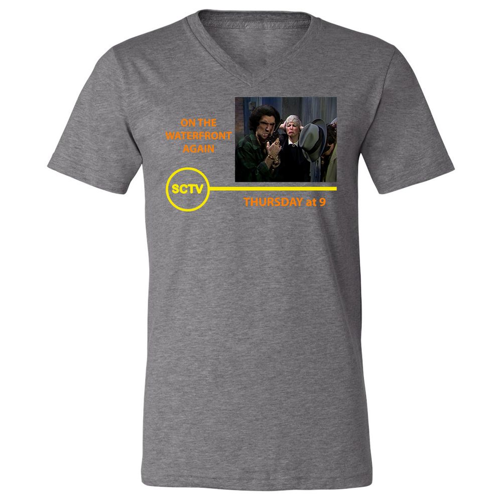 Unisex V-Neck T-Shirt - 7WDQY58V - Deep Heather - 13