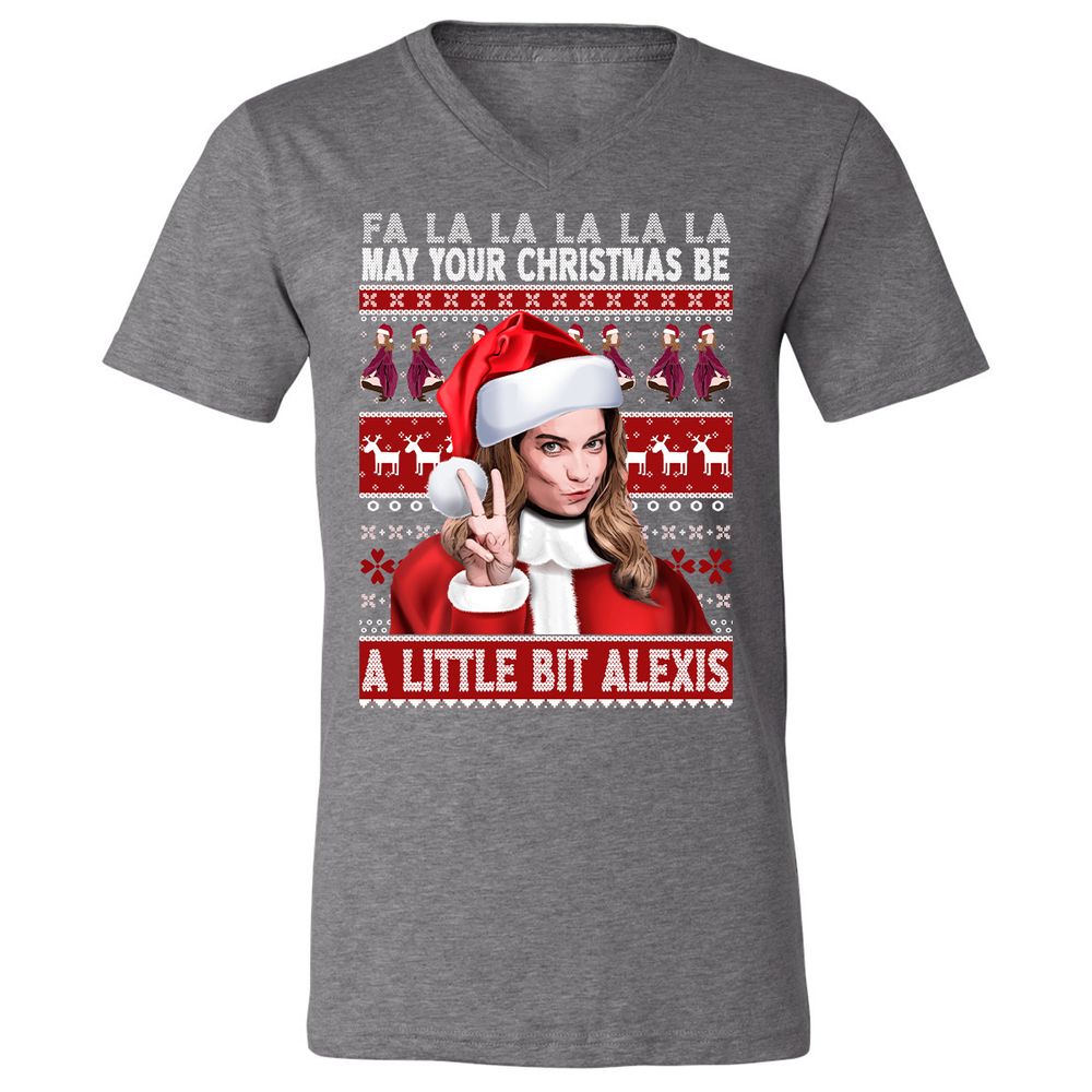 Unisex V-Neck T-Shirt - 56632TU2 - Deep Heather - 13