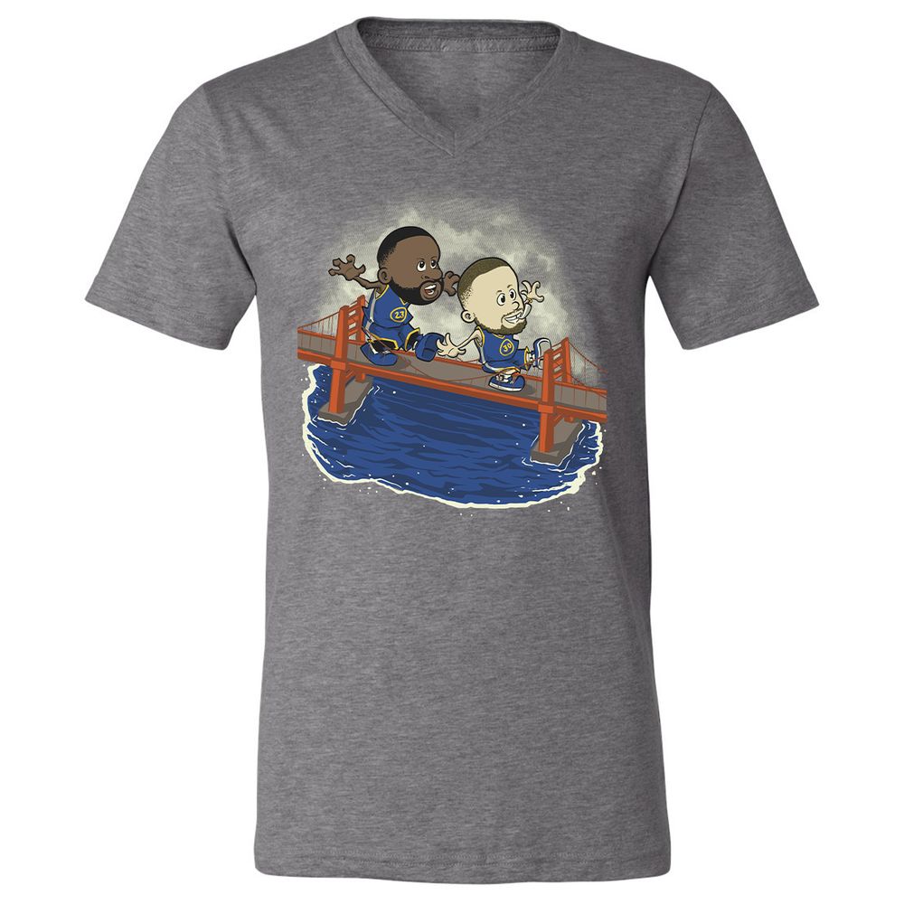 Unisex V-Neck T-Shirt - UJ31YLGE - Deep Heather - 13