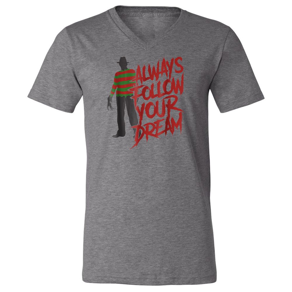 Unisex V-Neck T-Shirt - GDYDKJDM - Deep Heather - 13