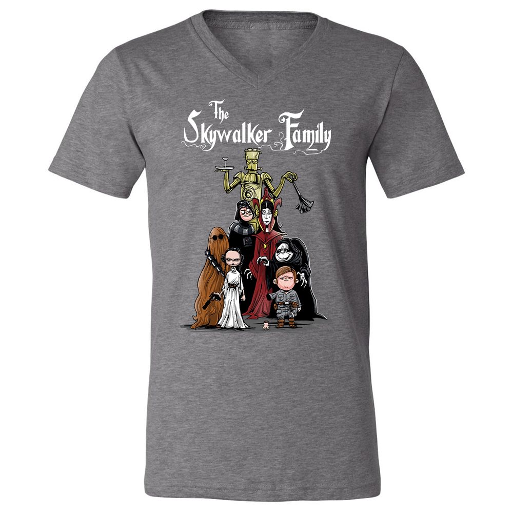 Unisex V-Neck T-Shirt - G32X6R1R - Deep Heather - 13