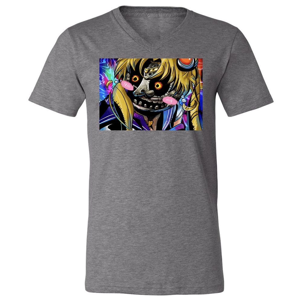 Unisex V-Neck T-Shirt - AP63H629 - Deep Heather - 13