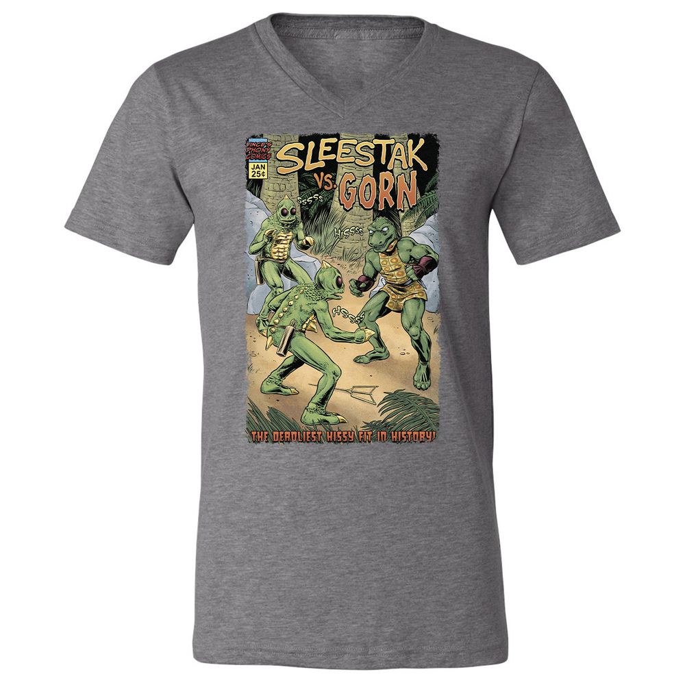 Unisex V-Neck T-Shirt - VZ78CVVW - Deep Heather - 13