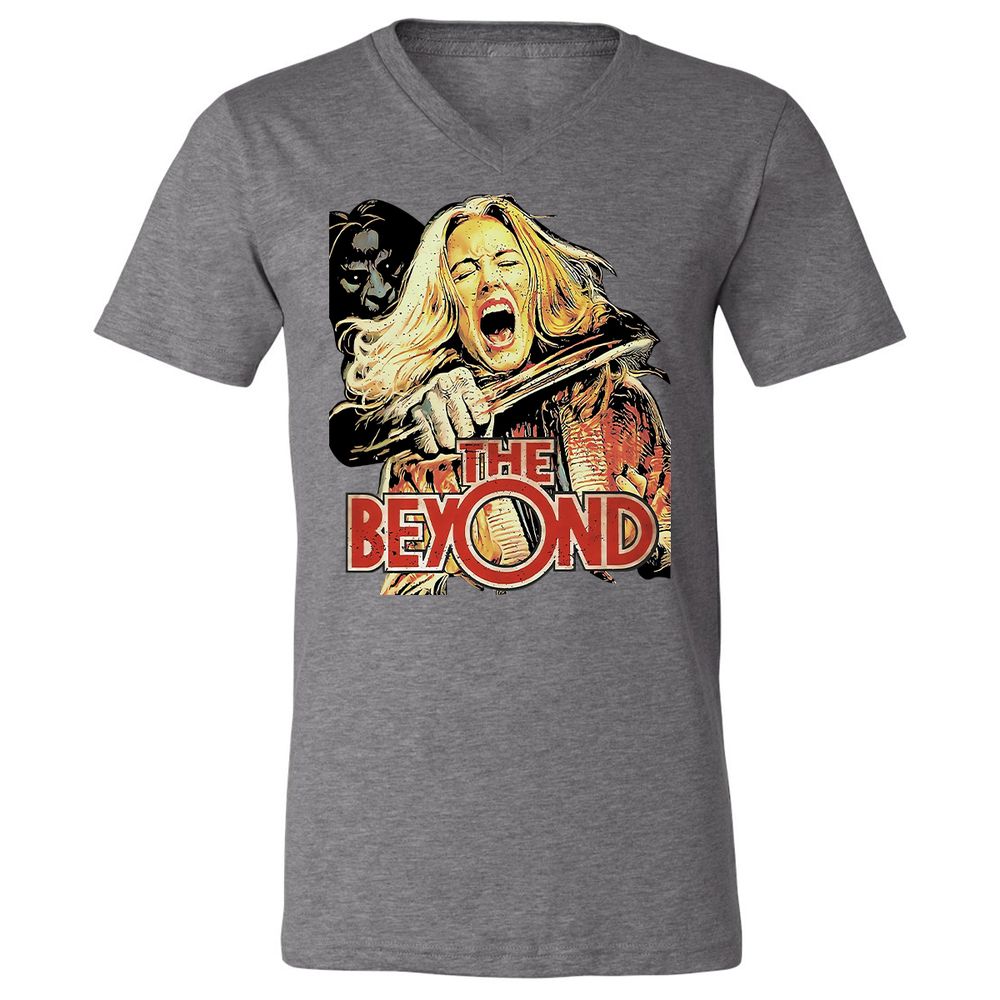 Unisex V-Neck T-Shirt - RG6HHAHZ - Deep Heather - 13