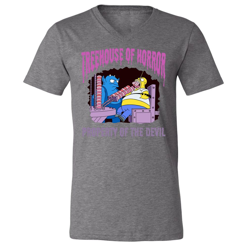 Unisex V-Neck T-Shirt - 1HHL6PCF - Deep Heather - 13