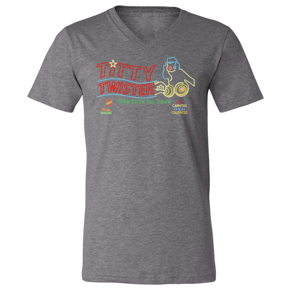 Unisex V-Neck T-Shirt - C4A3BBA9 - Deep Heather - 13