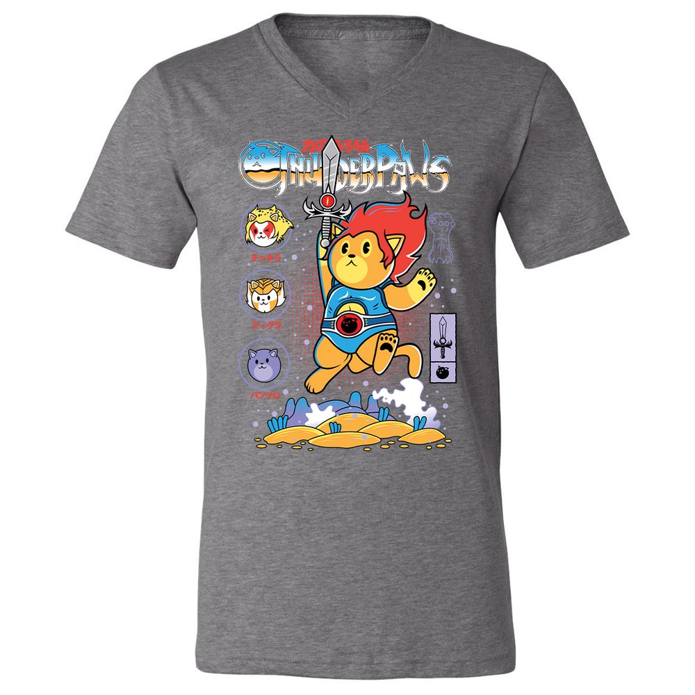 Unisex V-Neck T-Shirt - KFGYZAA2 - Deep Heather - 13