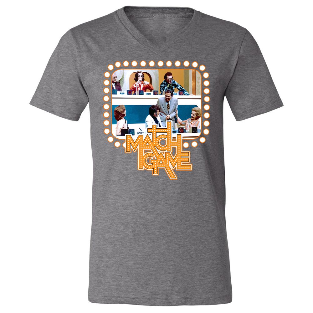 Unisex V-Neck T-Shirt - EDNCZTX6 - Deep Heather - 13