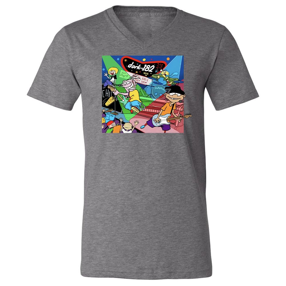 Unisex V-Neck T-Shirt - C5D5STCT - Deep Heather - 13